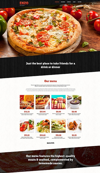 Template 49531   italian responsive website template