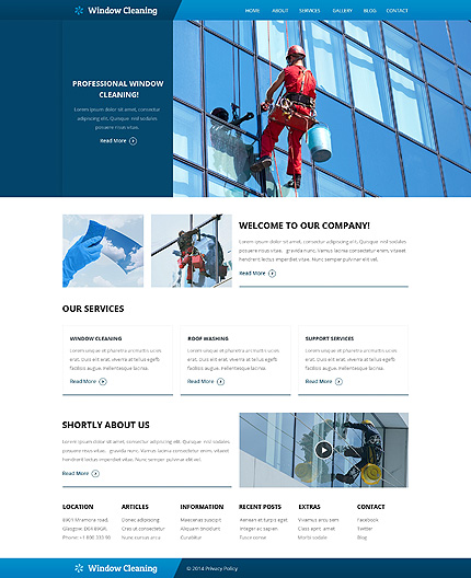 Template 49561   window cleaning responsive website