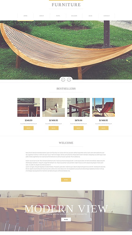 Template 49568   furniture interior responsive joomla template
