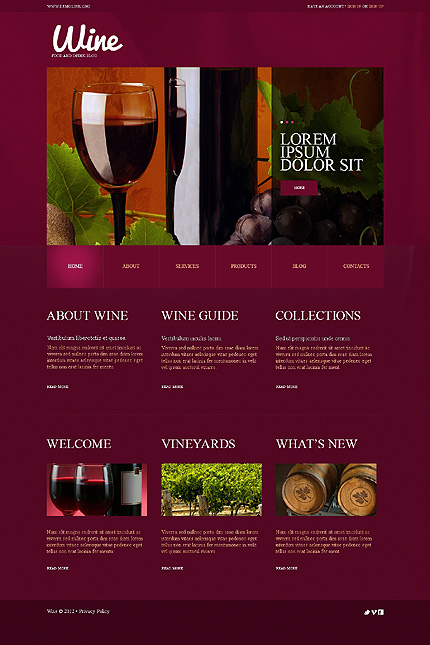 Template 49576   wine club wordpress theme