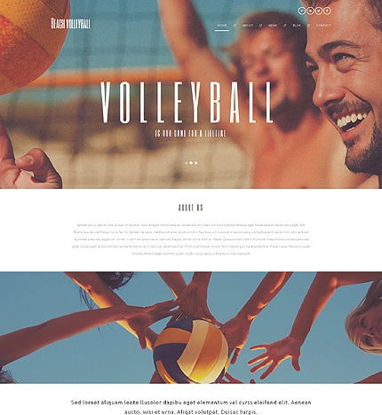 Template 49672   beach volleyball responsive wordpress theme