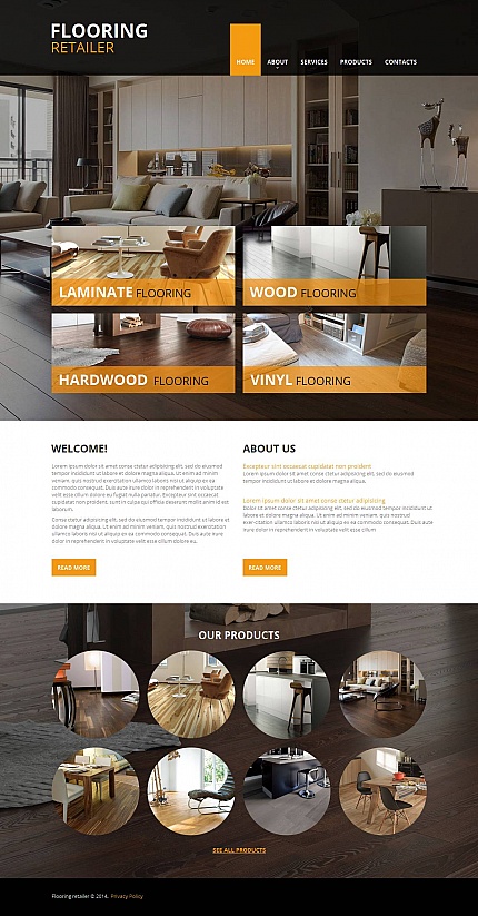 Template 48379   flooring company moto cms html template