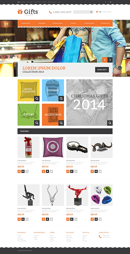 Template 48576   gift store responsive opencart template