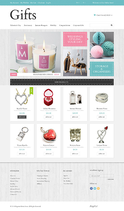 Template 49061   gift store responsive magento theme
