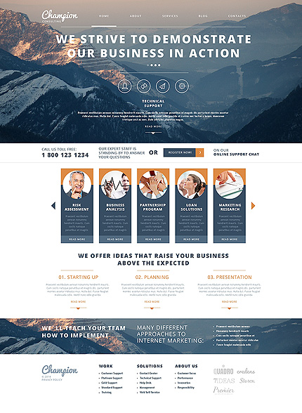 Template 49319   business consulting drupal template