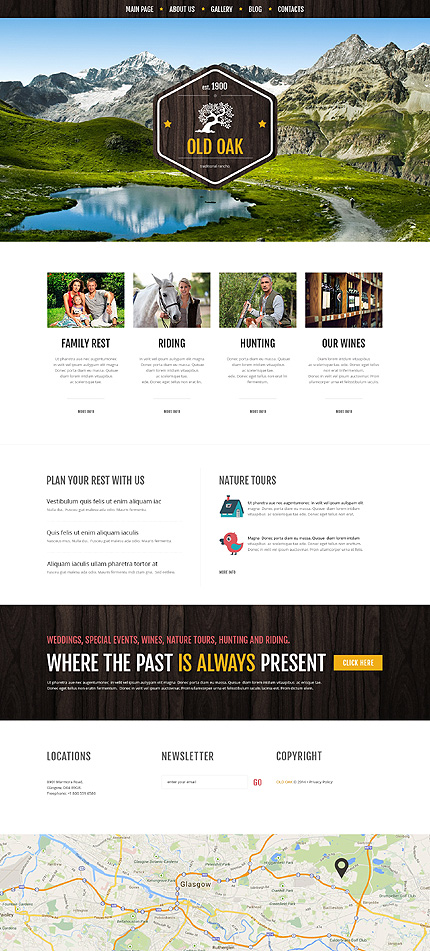 Template 51223   traditional ranch responsive wordpress theme with portfolio and blog
