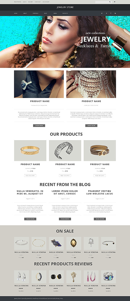 Template 51227   jewelry store responsive woocommerce theme with slider portfolio and blog