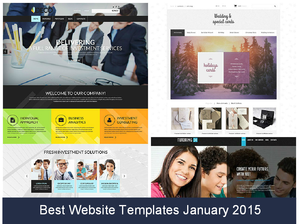 Best Website Templates January 2015 Best website templates january 2015