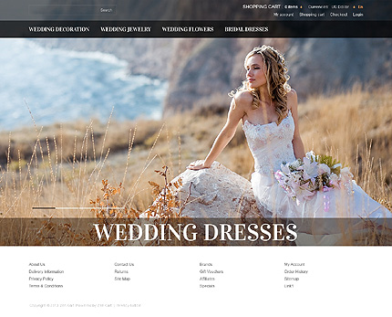 Template 45676   wedding store zencart template