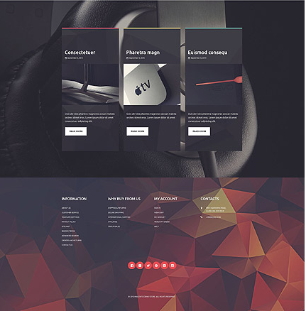 Template 53323   electronic online responsive magento theme
