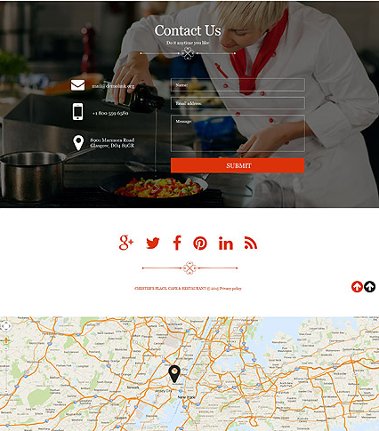 Footer for template 52601   cafe and restaurant muse template