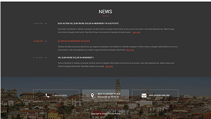 Footer for template 52896   friendly meal delivery responsive drupal template