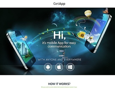 Apps Responsive Landing Page Template Featured | Boost Conversions with One page Landing Page Templates | Entheosweb Apps responsive landing page template featured