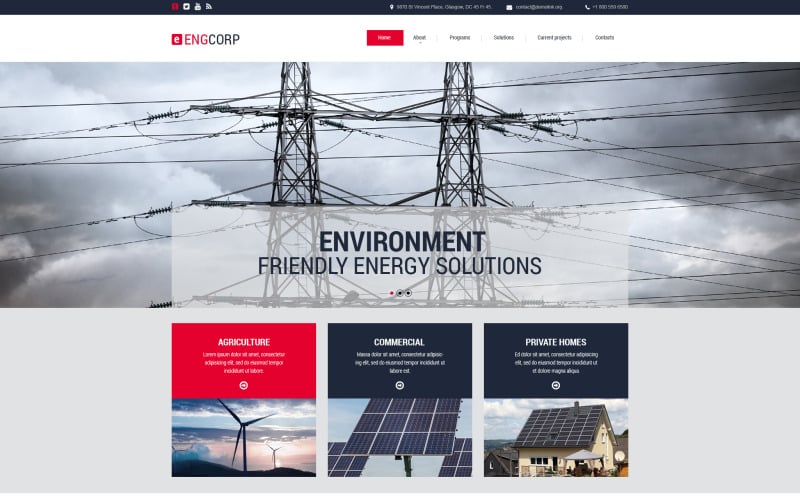 Engcorp website template 53587 original | best website templates april 2015 | entheosweb Engcorp website template 53587 original