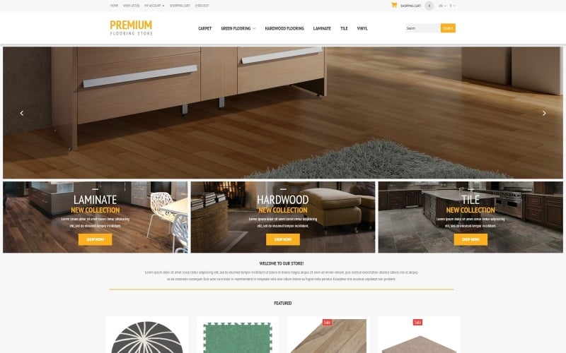 Flooring store opencart template 53450 0 original | best website templates april 2015 | entheosweb Flooring store opencart template 53450 0 original