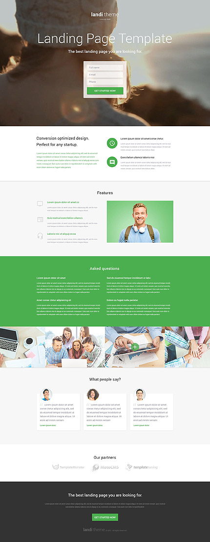 Software Responsive Landing Page Template with Contact Form Background Video Gallery Call to Action | Boost Conversions with One page Landing Page Templates | Entheosweb Software responsive landing page template with contact form background video gallery call to action