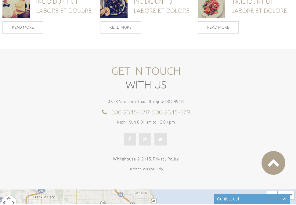 All pages contact template 53752   restaurant responsive drupal template