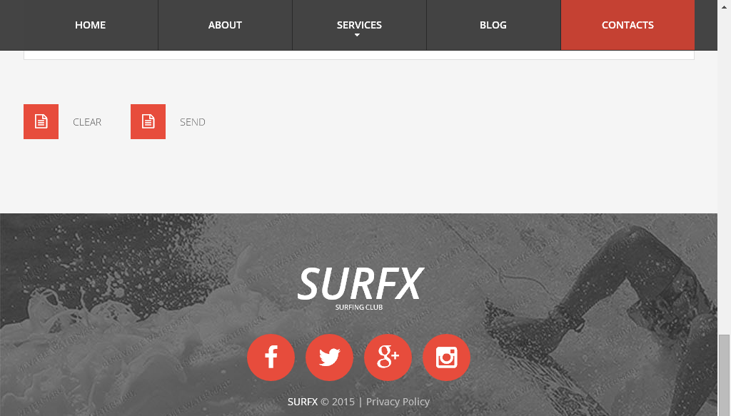 Template 53535   surfing club responsive website template