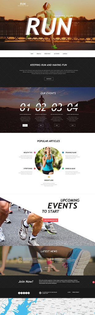 Template 54782 running club muse template | best website templates june 2015 | entheosweb Template 54782 running club muse template
