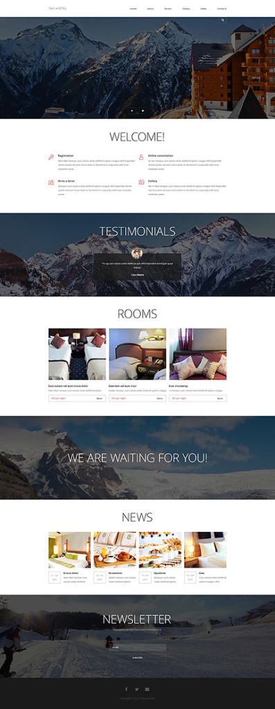 Template 54837 ski hotel responsive joomla template | best website templates june 2015 | entheosweb Template 54837 ski hotel responsive joomla template