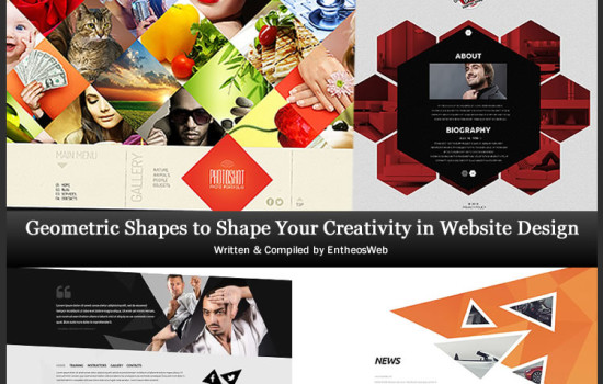 Geometric shapes to shape your creativity in website design