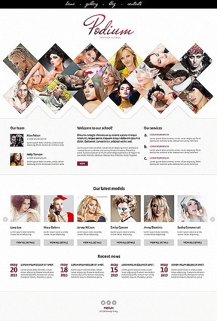 Template 46832   fashion responsive joomla template with bootstrap grid photo collage content carousel gallery and blog