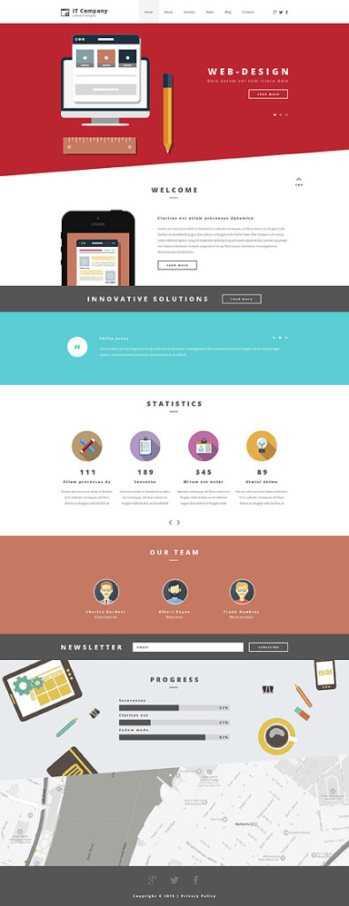 Template 55252   it consultant responsive wordpress theme with slider parallax blog gallery color blocks