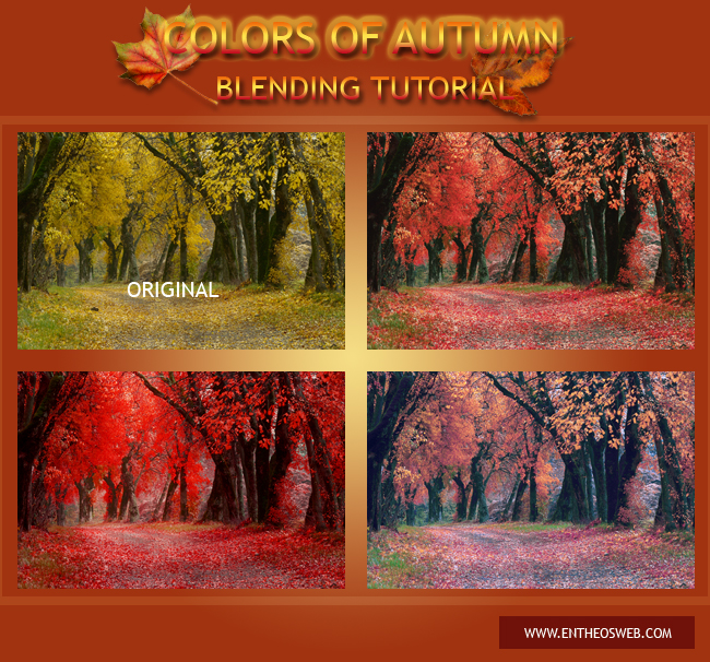 Photoshop blending tutorial   colors of autumn autumn show