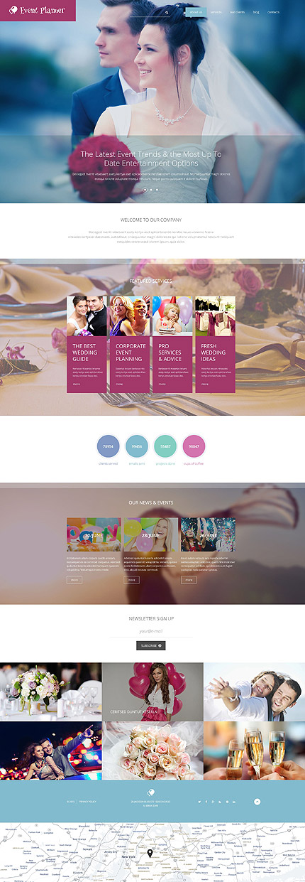 Template 55160   event planner responsive drupal template