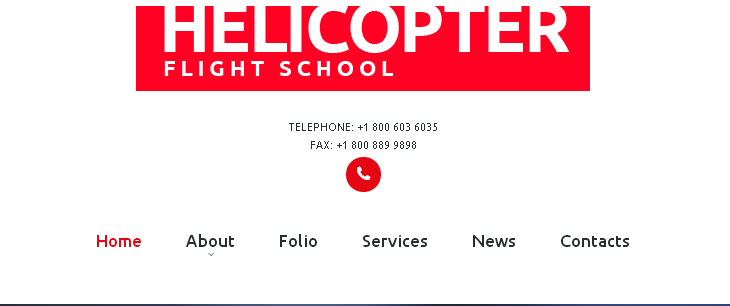 Navigation fortemplate 53326   helicopter flight school responsive website template