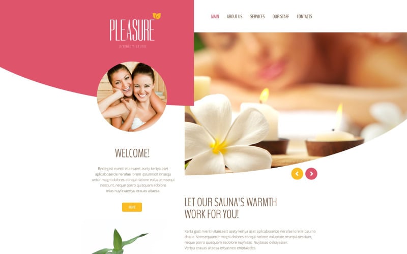 Pleasure website template 55244 original