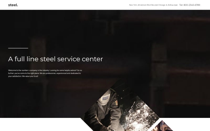 Steelworks landing page template 57716 0 original