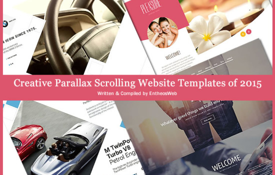 Creative parallax templates of 2015