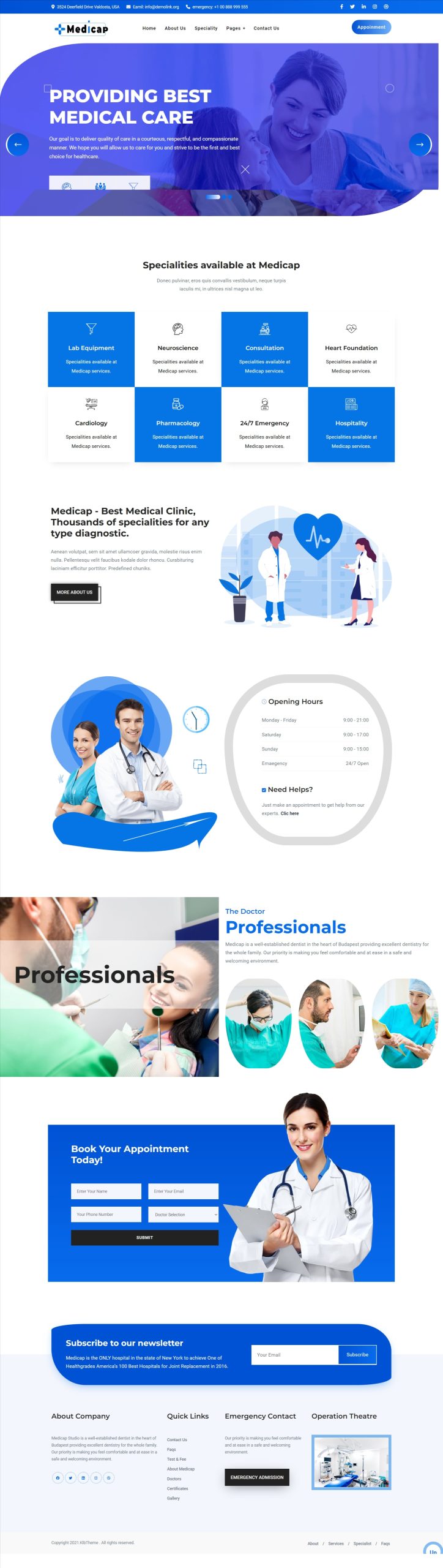 Medicap   medical wordpress elementor theme   creative website design