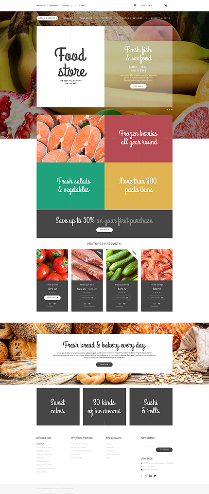 Template 55004   food online responsive magento theme with newsletter pop up parallax ghost buttons