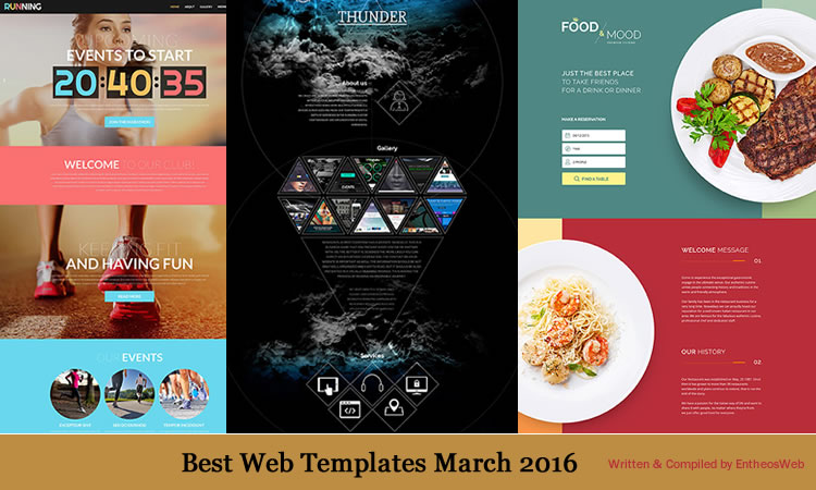 Best Web Templates March 2016 | Best Web Templates March 2016 | Entheosweb Best web templates march 2016