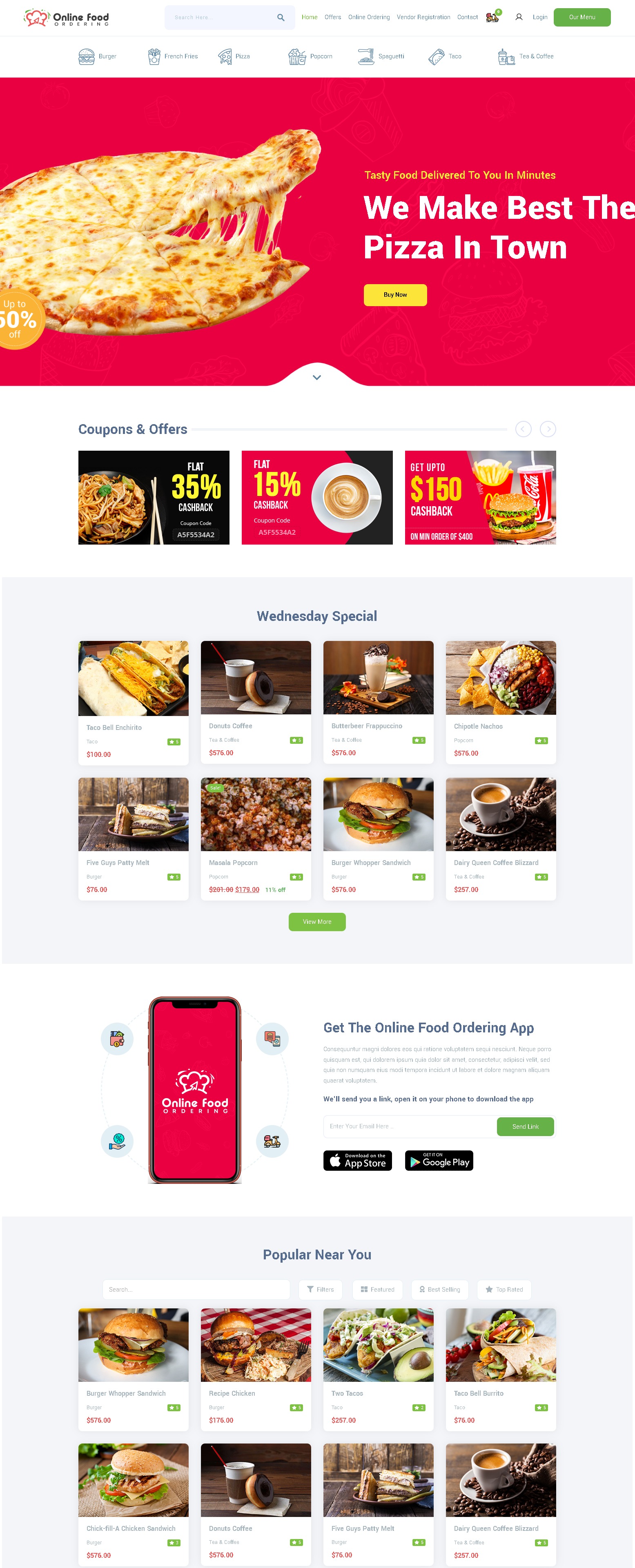 Online food ordering wordpress theme
