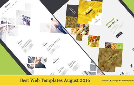 Best Web Templates August 2016