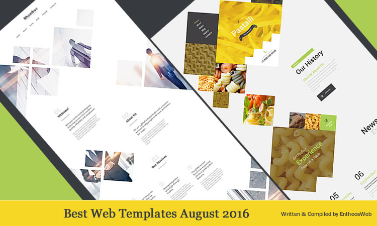 Best Web Templates August 2016 | Best Website Templates August 2016 | Entheosweb Best web templates august 2016