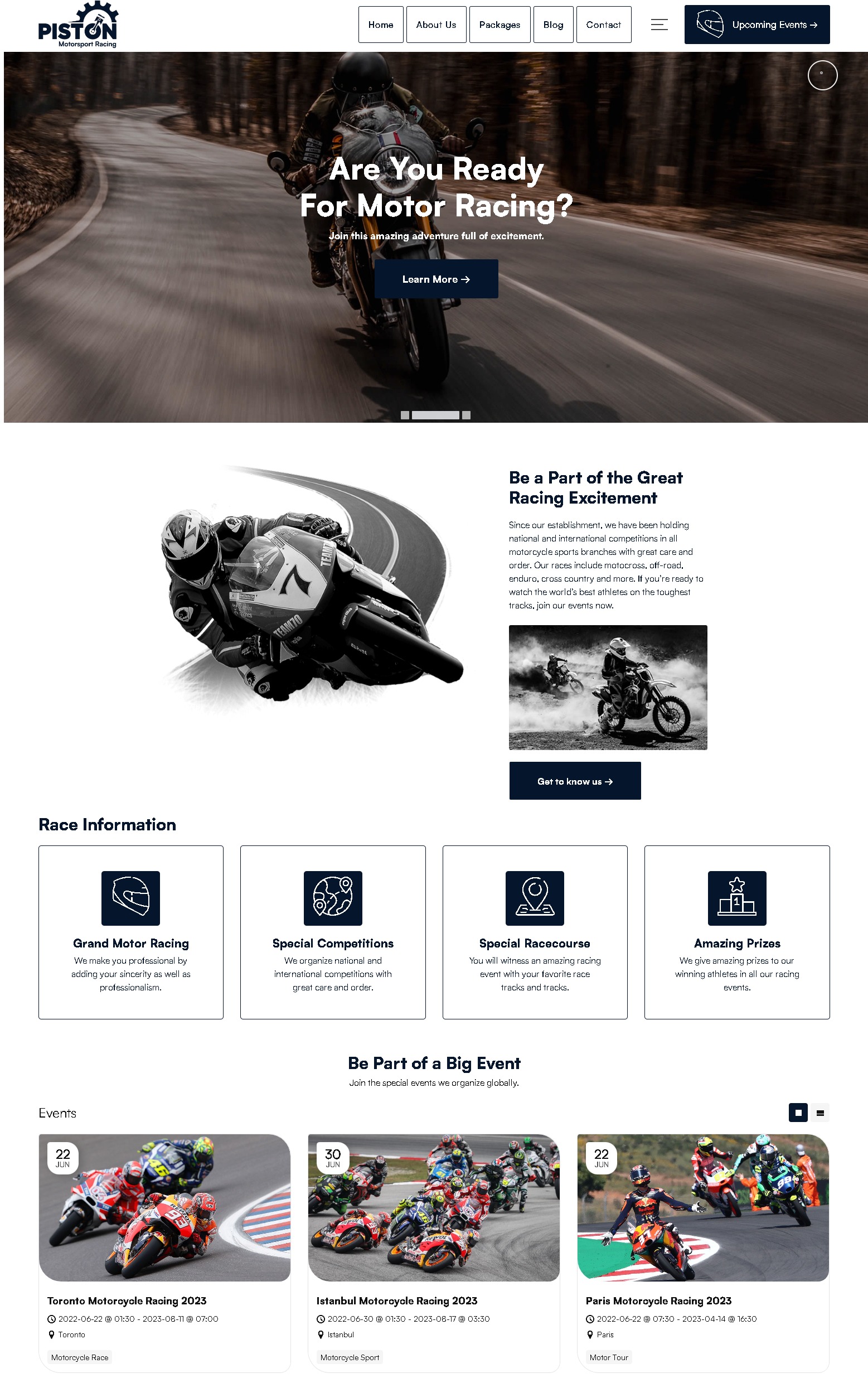 Piston   motorsport racing wordpress theme