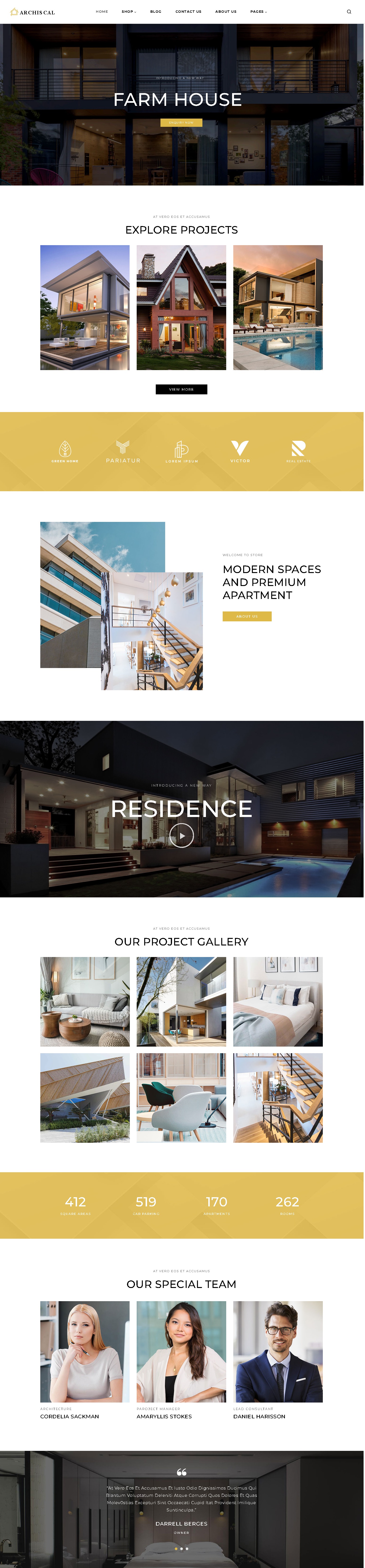 Archiscal   real estate property dealer wordpress theme