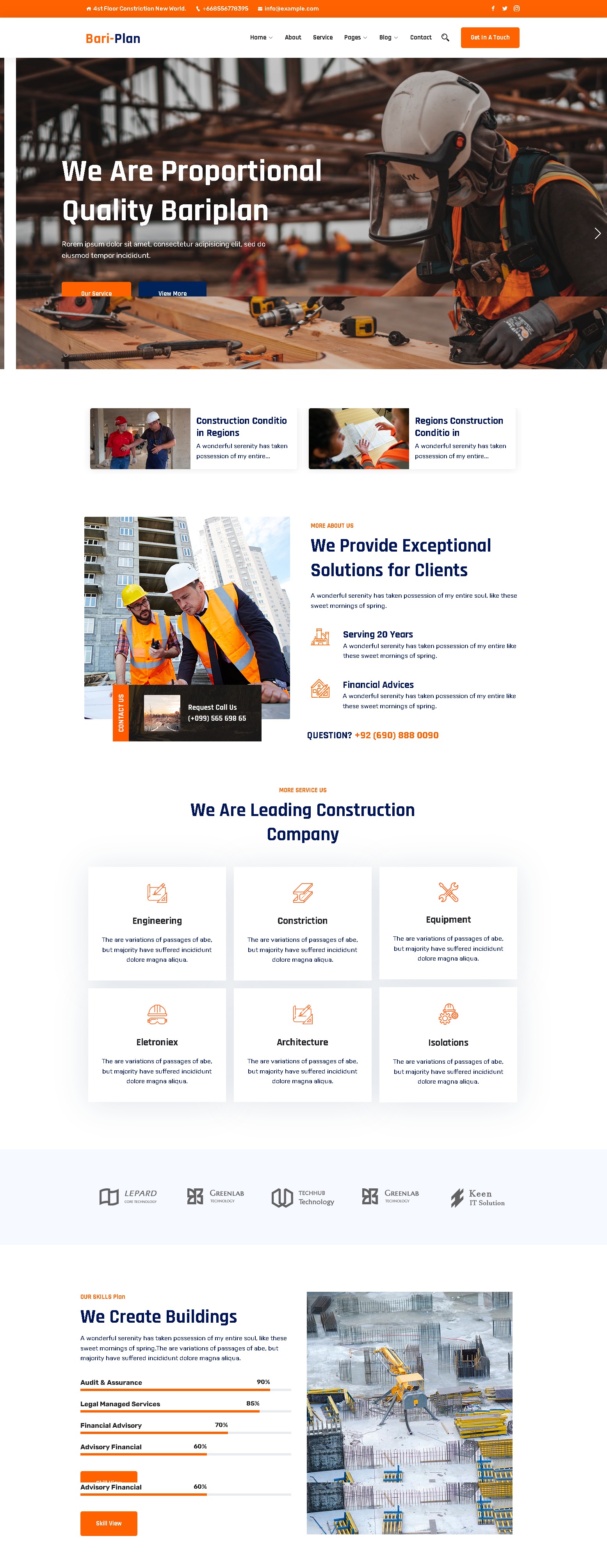 Bariplan   construction responsive wordpress theme