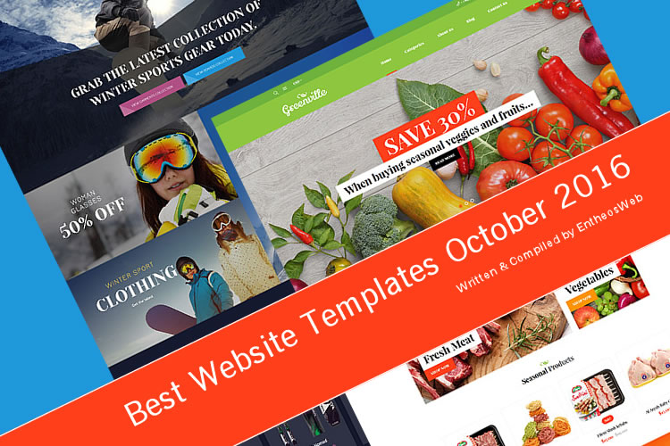 Best Website Templates October 2016 | Best Website Templates October 2016 | Entheosweb Best website templates october 2016