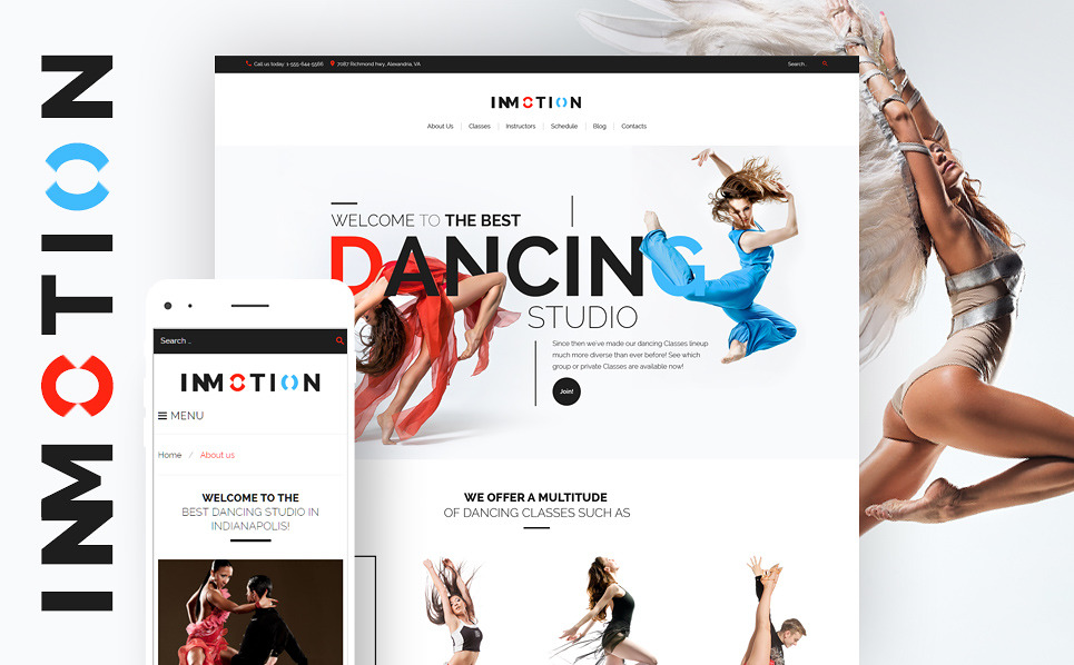Template 59018 Immotion School Responsive Wordpress Theme | Best Web Templates November 2016 | Entheosweb Template 59018 immotion school responsive wordpress theme