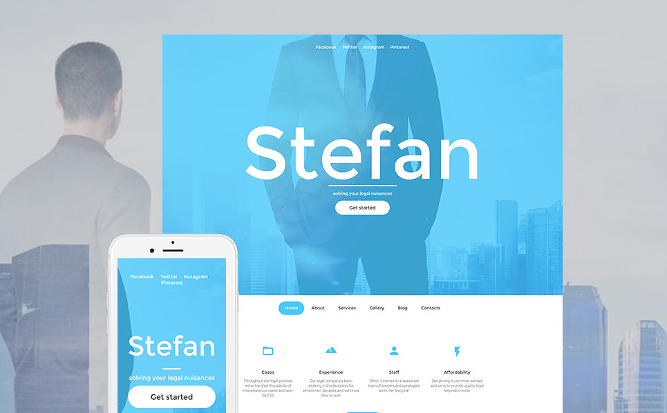 Template 59261 Stefan Lawyers Responsive Moto Cms 3 Template | Best Web Templates November 2016 | Entheosweb Template 59261 stefan lawyers responsive moto cms 3 template