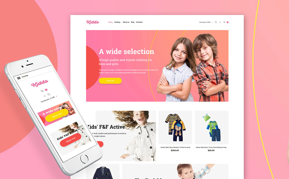 Template 61272 Kiddo Baby Responsive Virtuemart Template | Best Web Templates November 2016 | Entheosweb Template 61272 kiddo baby responsive virtuemart template