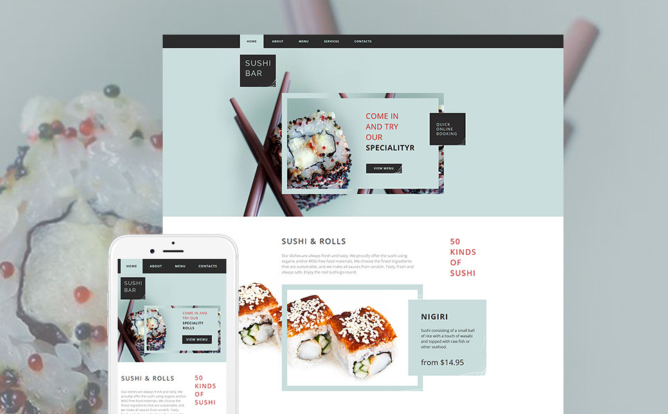 61297 big | Best Web Templates November 2016 | Entheosweb Template 61297 sushi bar moto cms html template