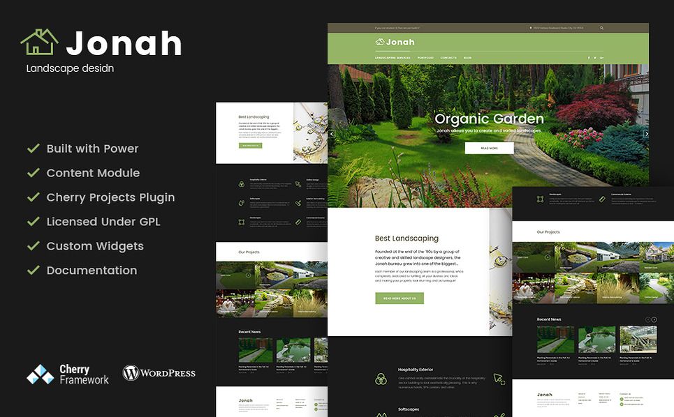 Template 61319 Landscape Curbing Responsive Wordpress Theme | Best Web Templates November 2016 | Entheosweb Template 61319 landscape curbing responsive wordpress theme