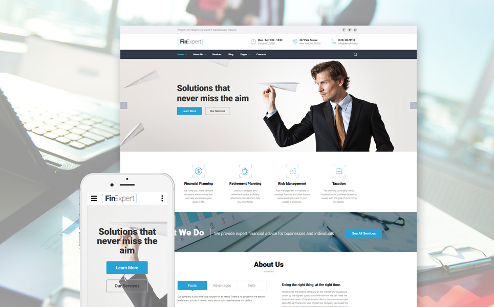 Template 61389 Financial Advisor Responsive Website Template with Slider Carousel Blog | Best Web Templates November 2016 | Entheosweb Template 61389 financial advisor responsive website template with slider carousel blog