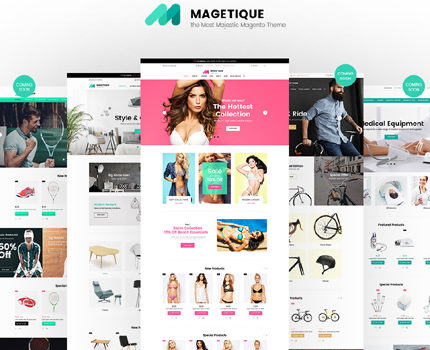 Template 62000 - Magetique Magento Responsive Magento Theme